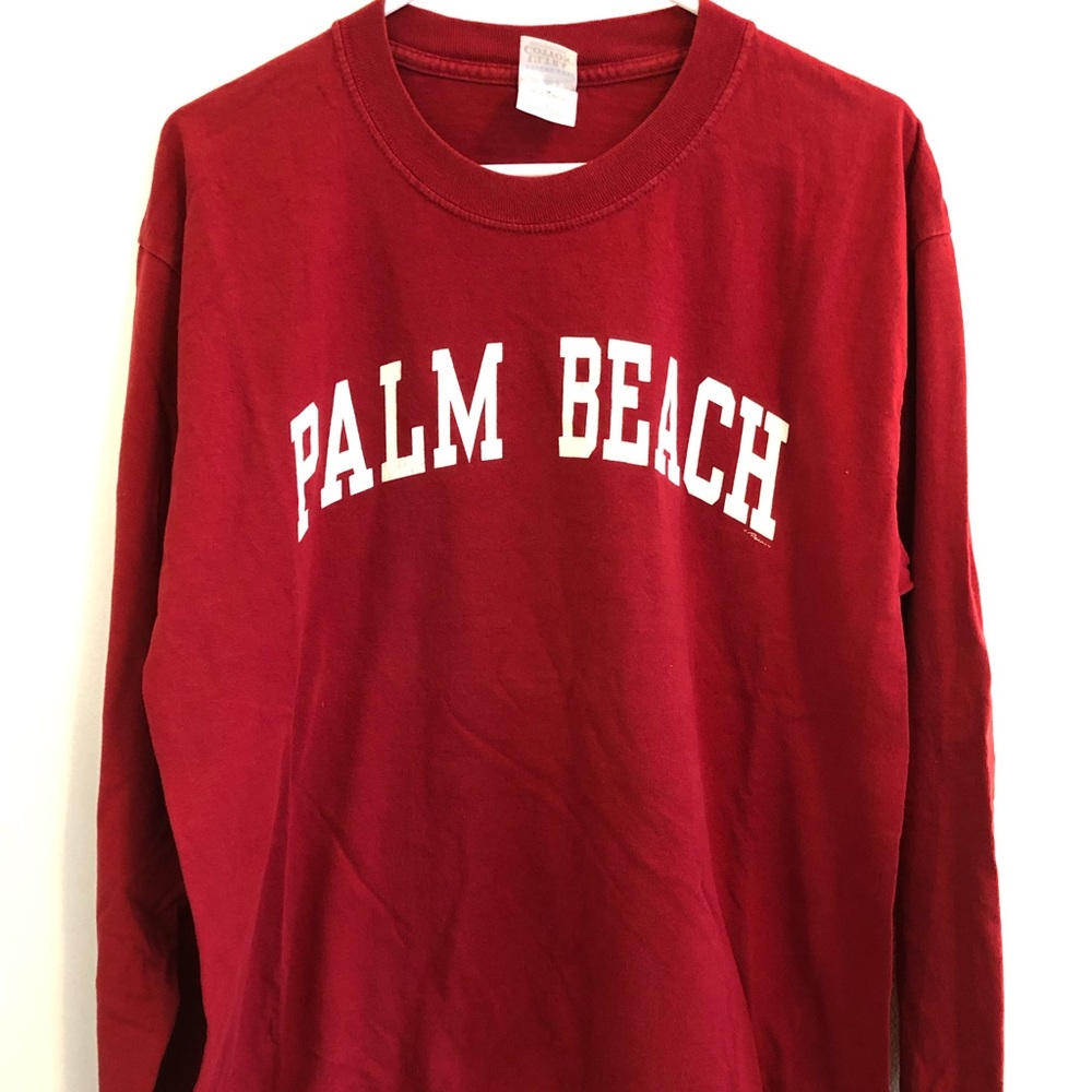 Palm Beach Red LS T-shirt Large